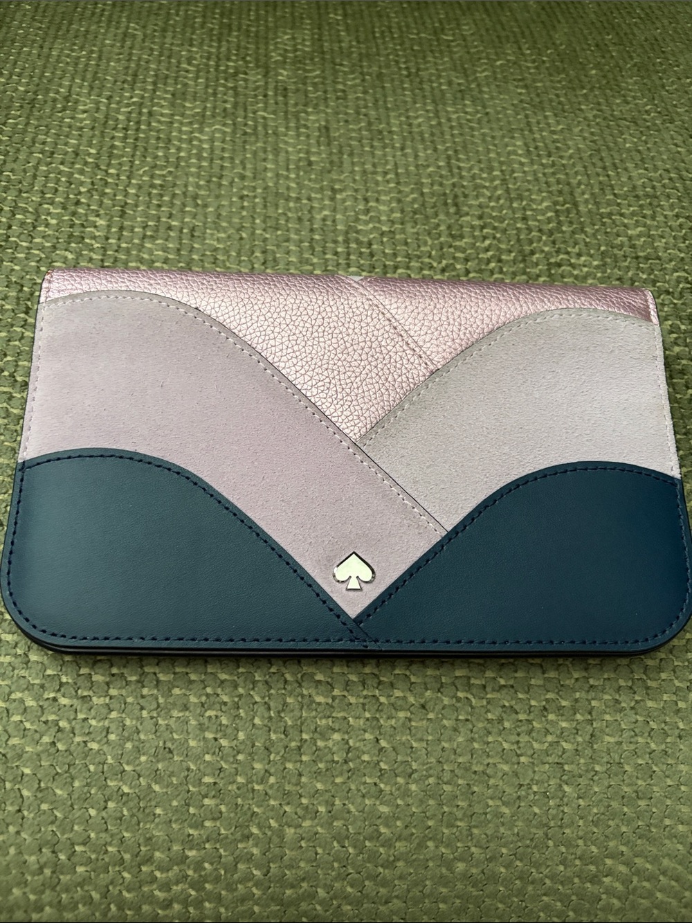 Kate Spade Nadine Patchwork Medium Clutch Wallet NWOT